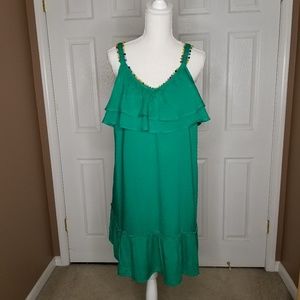 Green Fiesta summer dress